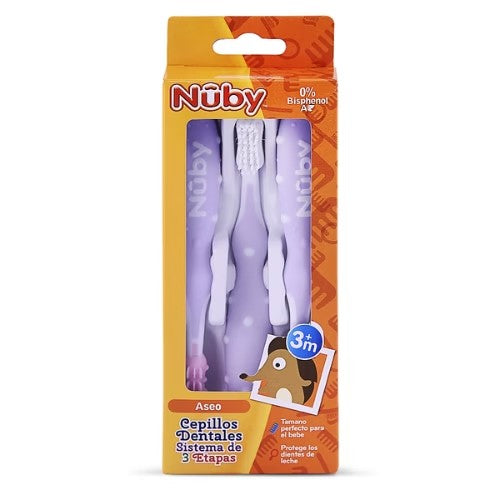 Cepillo Dental 3 Etapas - Morado - Nuby