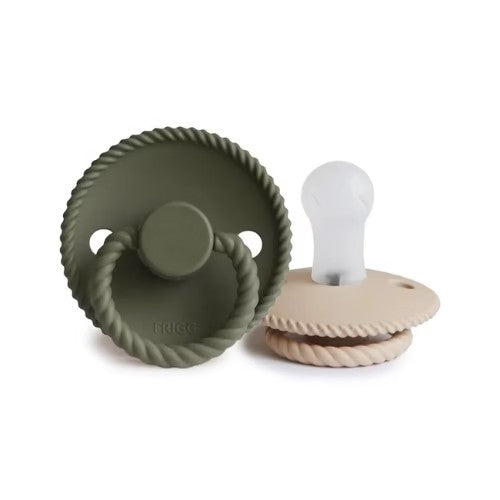 Chupones Rope Pack de 2 - Olive/Croissant - Munai