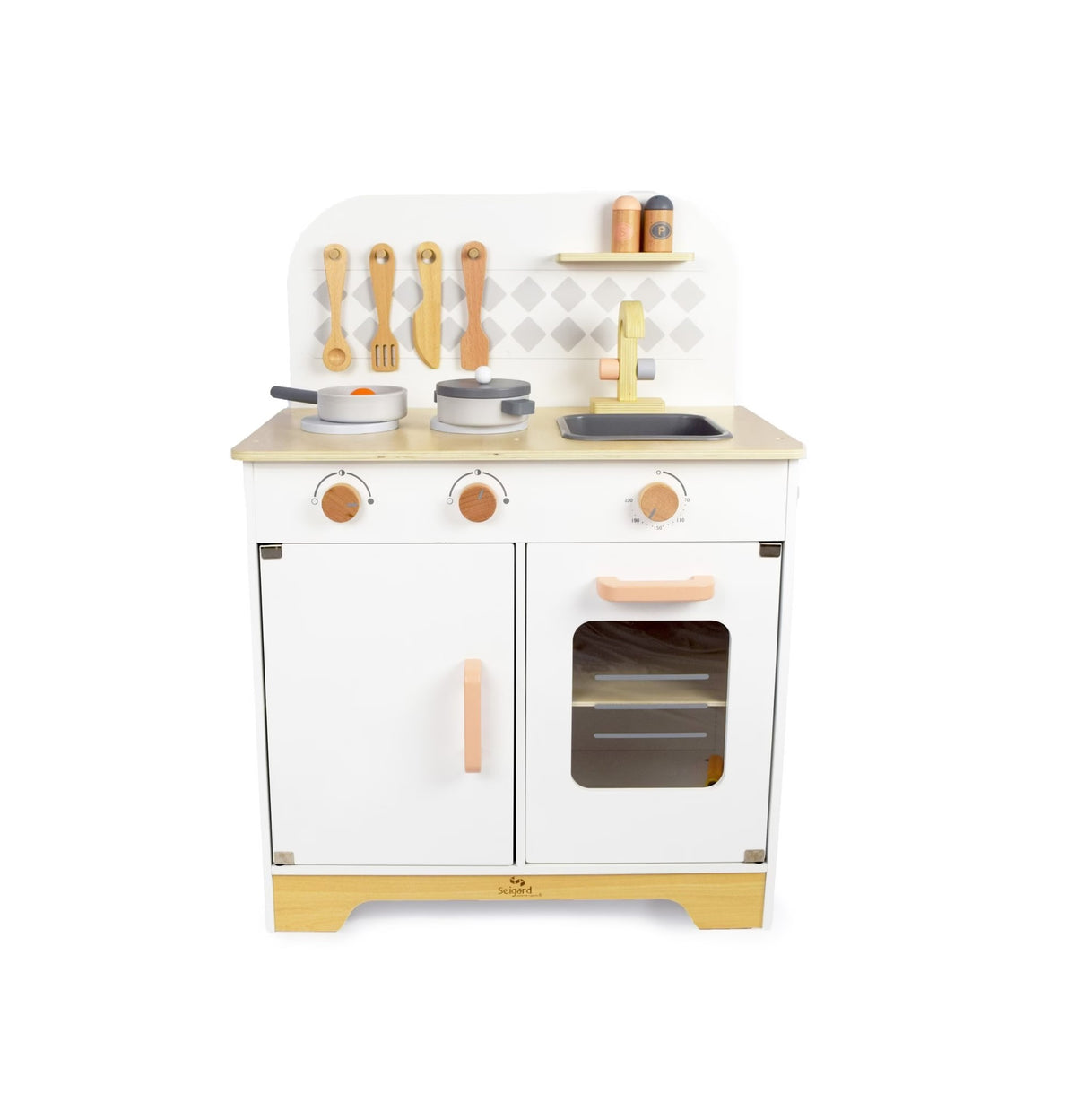 Cocina de Madera con Accesorios (3 Años+) - Seigard