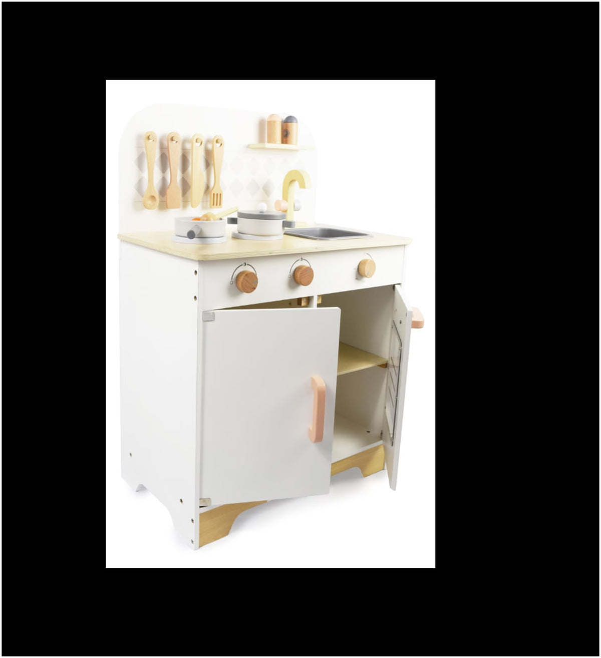 Cocina de Madera con Accesorios (3 Años+) - Seigard