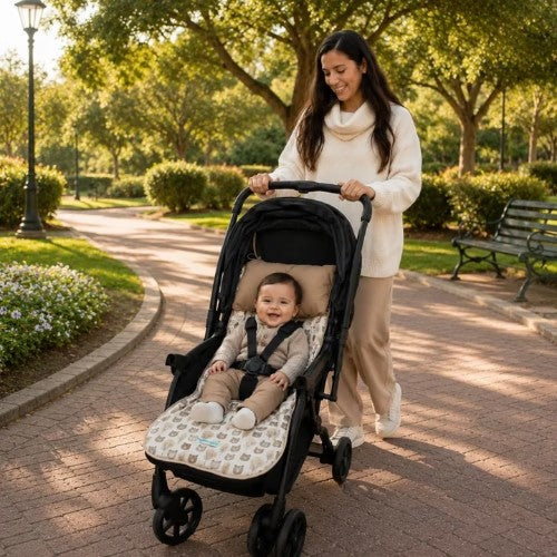 Colchoneta para Coche - Beige Ositos - Maternelle
