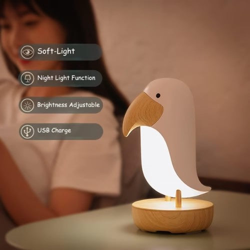 Lampara Toucan Bird Night Light - Rosado - Imagen Casa