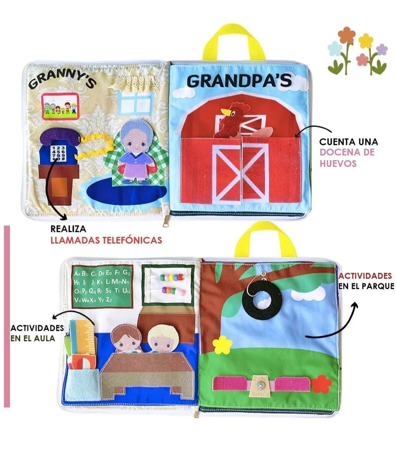 Libro Sensorial - Mi Familia - Curiosamente