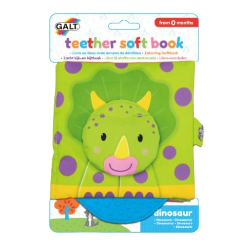 Libro Sensorial Mordedor - Dinosaurio (0 Meses - 1 Año) - Galt