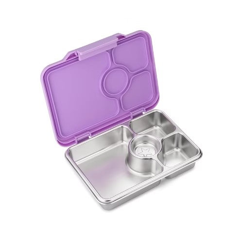 Lonchera de Acero - 4 Divisiones - Lila - Yumbox