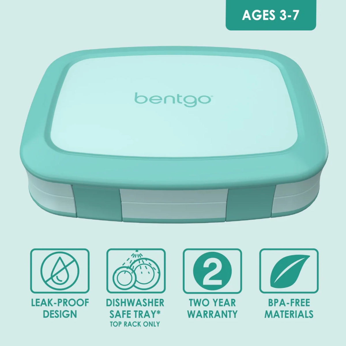 Lonchera Kids - Verde Agua - Bentgo