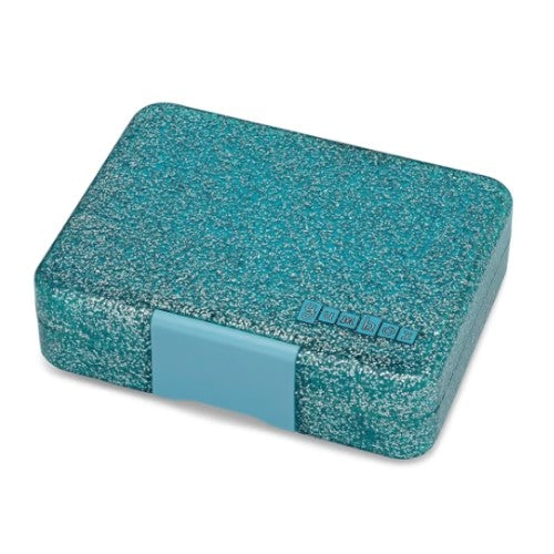 Lonchera Snack - Glitter - 3 Divisiones - Celeste - Yumbox