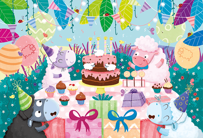 Giant Puzzle - Cumpleaños (5 Años+) - Ludattica