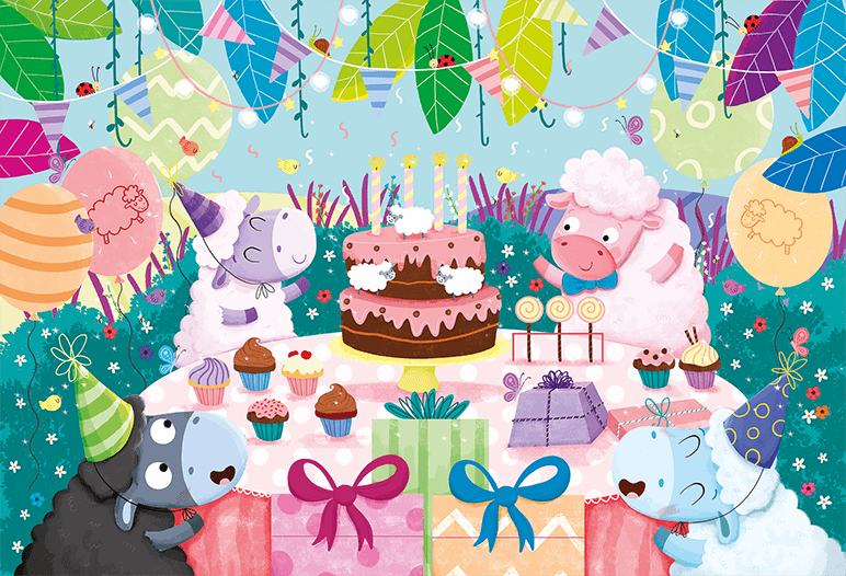 Giant Puzzle - Cumpleaños (5 Años+) - Ludattica