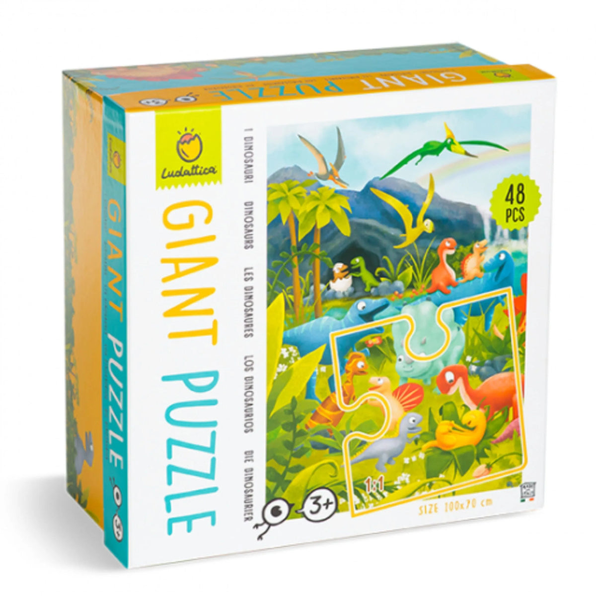Giant Puzzle - Dinos (5 Años+) - Ludattica