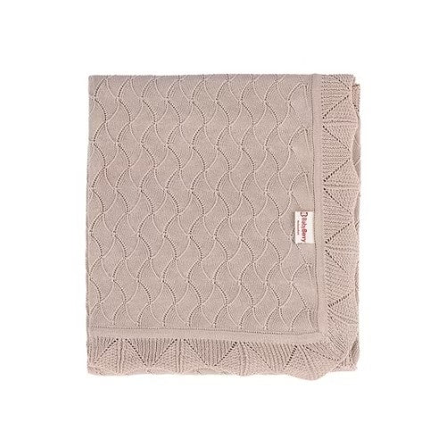 Manta Marnie con Forro de Algodón Pima - Beige - Baby Berry