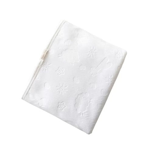 Manta Reversible Plush Bebé - Baby Jiraffe White - Wawa Pima