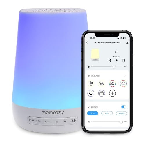 Maquina de Ruido Blanco y Lampara - Entrenador de Sueño - Momcozy