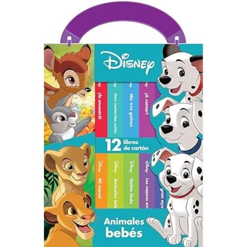 Mi Primera Biblioteca - Disney Animales Bebés - 12 Libros - Eurosur Books