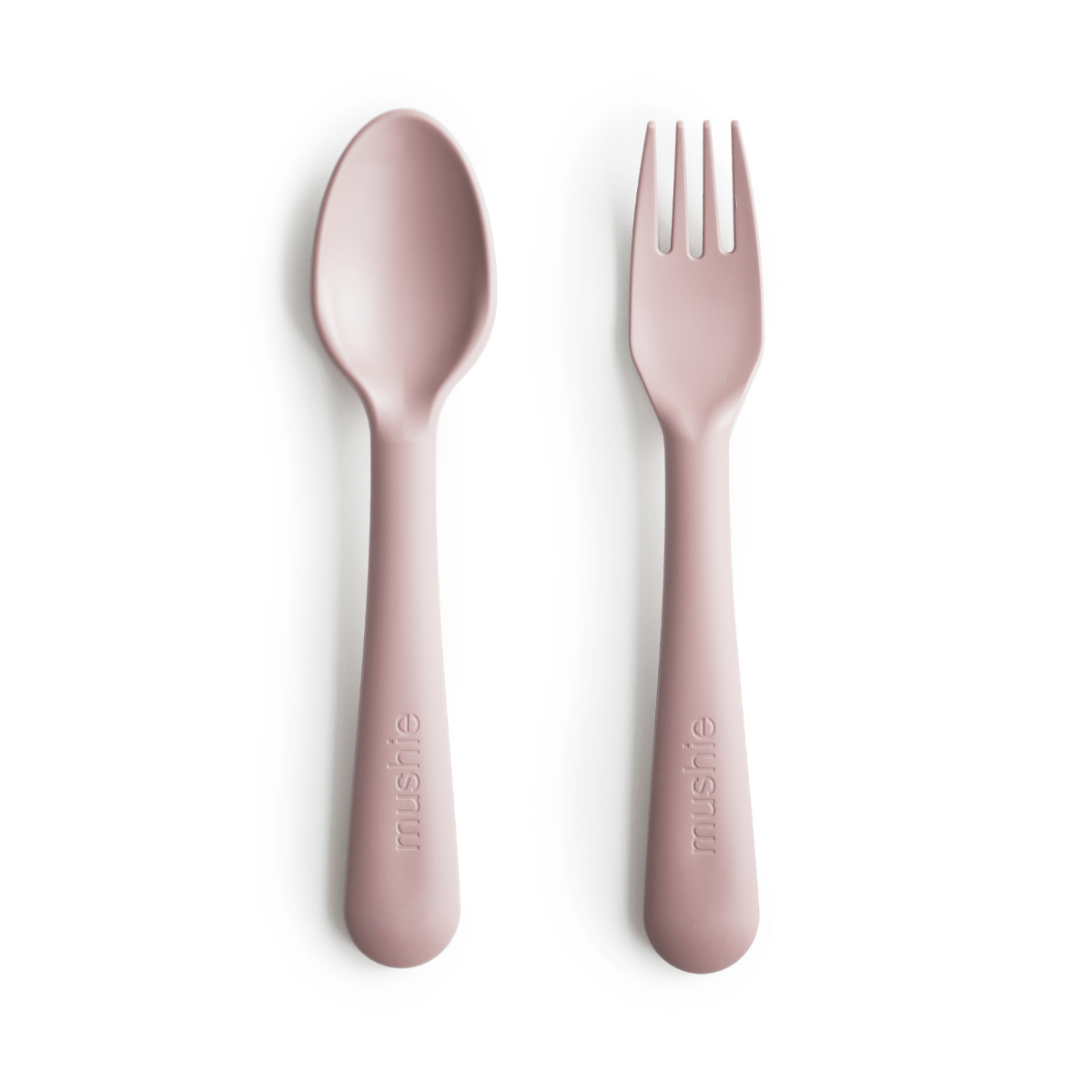 Set Cuchara Tenedor - Rosa - Mushie
