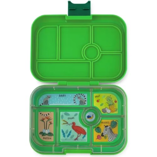 Original 6 Divisiones - Jungle Tray - Verde - Yumbox