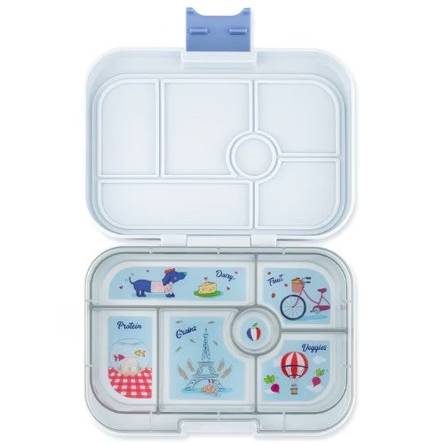 Original 6 Divisiones - Paris Tray - Celeste - Yumbox