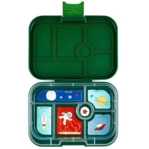 Original 6 Divisiones - Space Tray - Verde - Yumbox