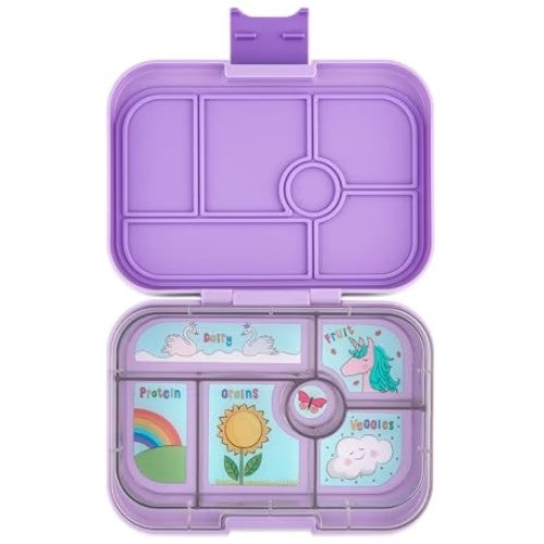 Original 6 Divisiones - Unicorn Tray - Lila - Yumbox