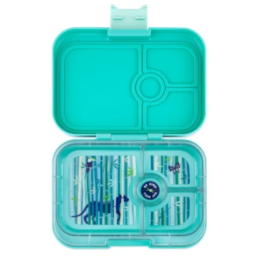 Panino 4 Divisiones - Panther Tray - Aqua - Yumbox