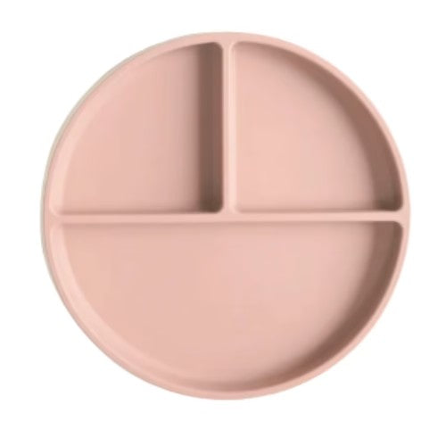 Plato de Silicona con Divisiones - Blush - Mushie