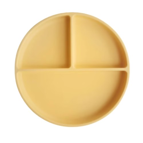 Plato de Silicona con Divisiones - Pale Daffodil - Mushie