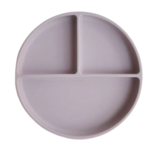 Plato de Silicona con Divisiones - Soft Lilac - Mushie