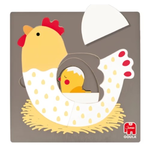 Puzzle 3 Levels - Chickens (2 Años) - Goula