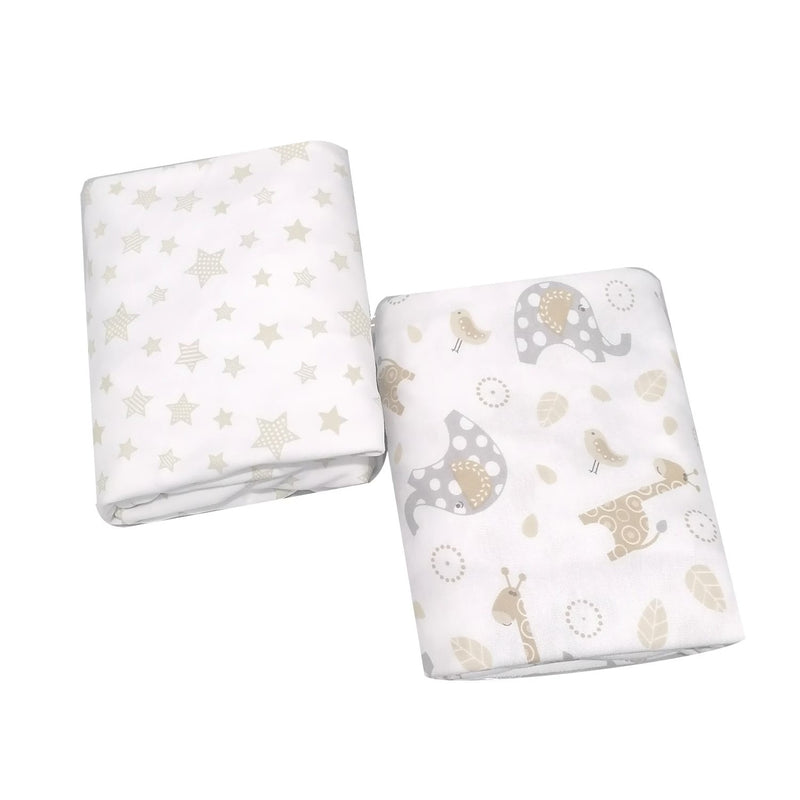 Sábana Bajera BB 100% Algodón x2 Dorado/Gris - Blauhouse