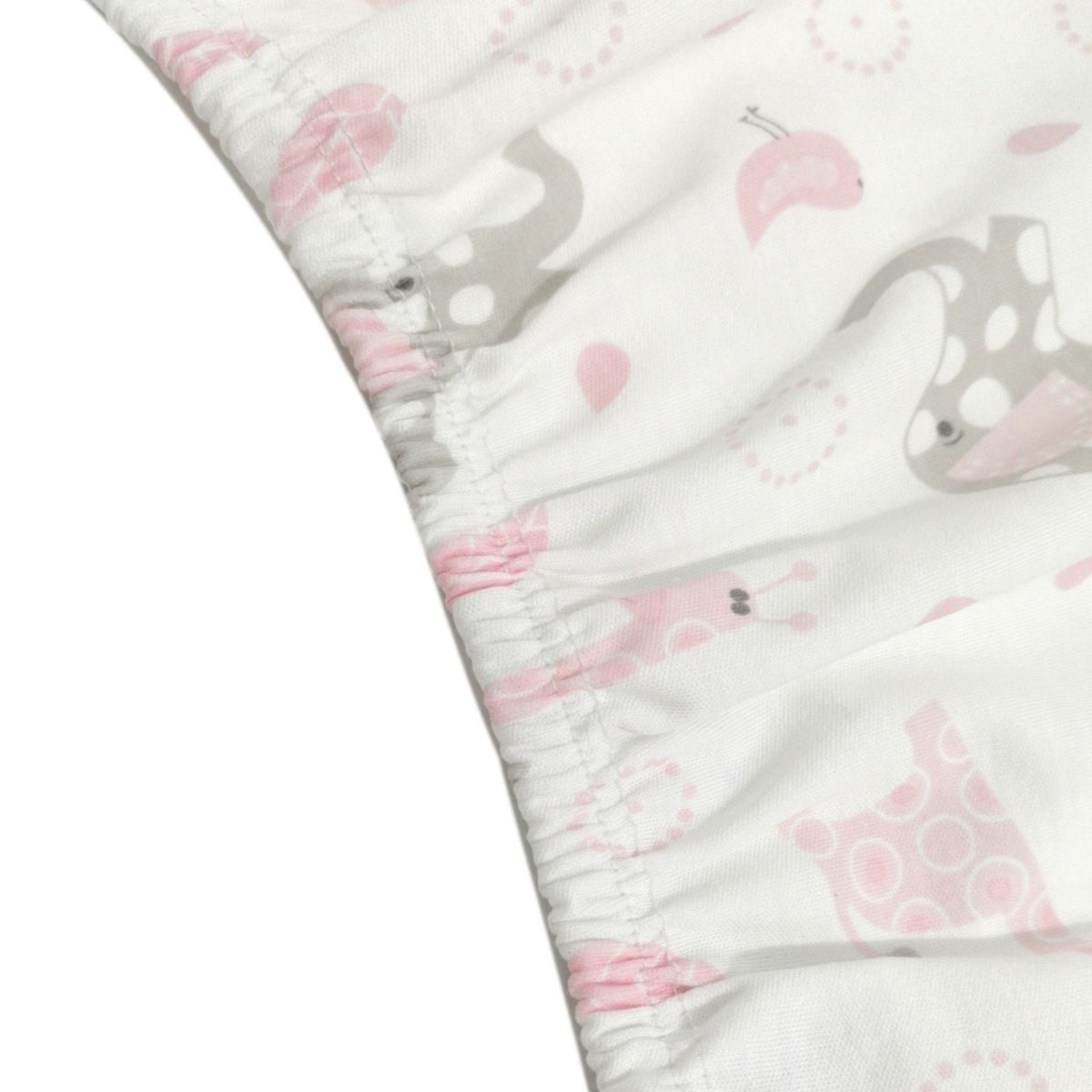 Sábana Bajera BB 100% Algodón x2 Rosa/Gris - Blauhouse