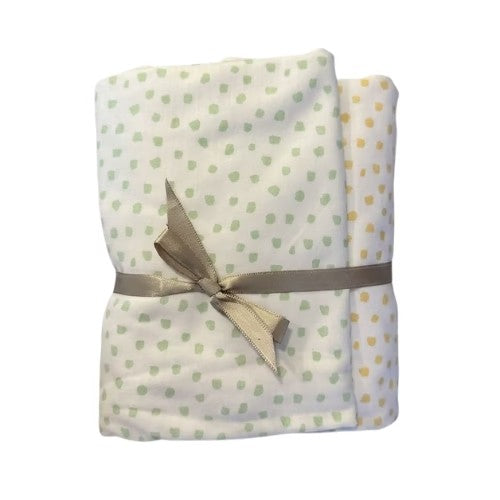 Sabana de Algodon - Pack X2 - Amarillo/verde - Bunny Cotton