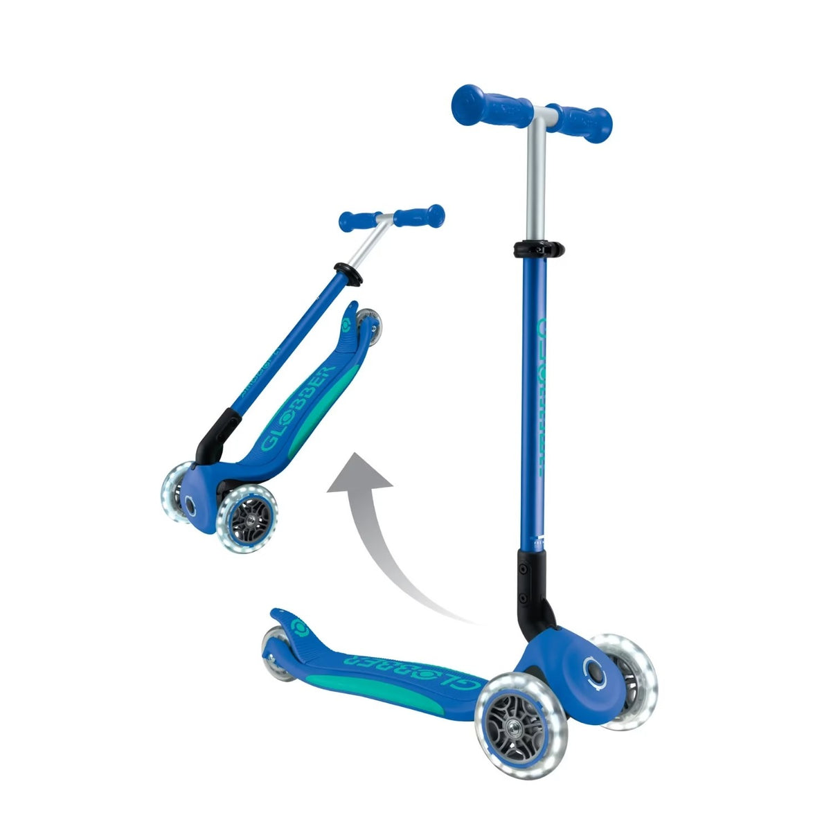 Scooter Elite Plegable Plus LED - Azul - Globber