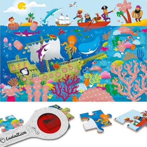 Secret Puzzle - El Mar (3 Años+) - Ludattica