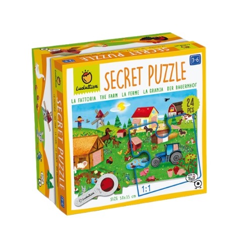 Secret Puzzle - La Granja (3 Años+) - Ludattica