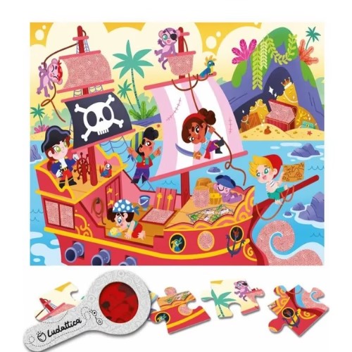 Secret Puzzle - Los Piratas (3 Años+) - Ludattica