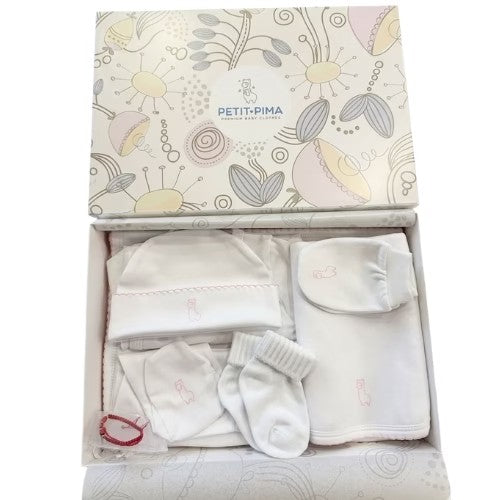 Set de Bienvenida - Blanco/Rosa - Petit Pima