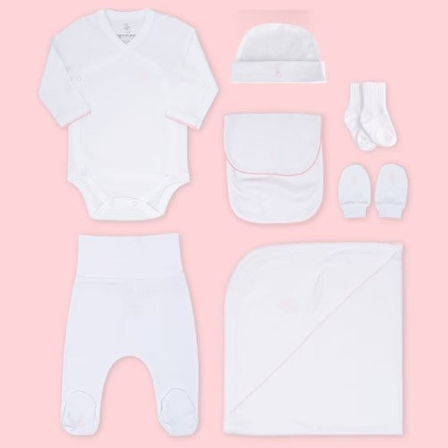 Set de Bienvenida - Blanco/Rosa - Petit Pima
