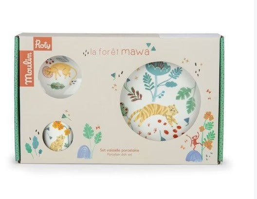 Set de Vajilla de Porcelana - El Bosque de Mawa - Moulin Roty
