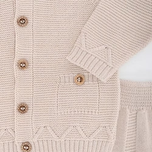 Set Teddy - Beige 3 a 6 Meses - Baby Berry