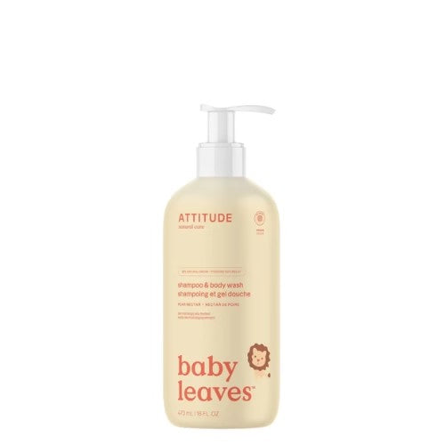 Shampoo y Gel de Baño - Natural Baby Leaves - Pear Nectar - Attitude