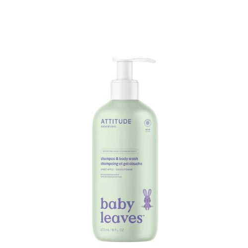 Shampoo y Gel de Baño - Natural Baby Leaves - Sweet Apple - Attitude