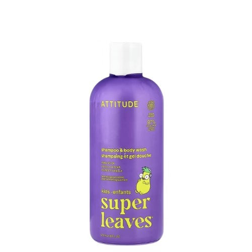 Shampoo y Gel de Baño - Super Leaves - Vanilla Pear - Attitude