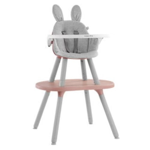 Silla de Comer 2 en 1 - Palo Rosa - Conejo - Happy Dino