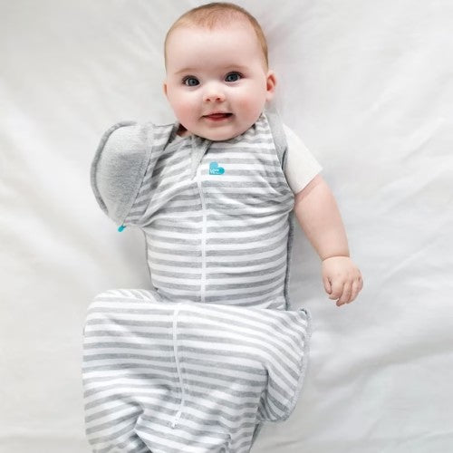 Swaddle - Saco de Dormir Etapa 1 - Gray Stripes (M - 6 a 8.5kg) - Love to Dream