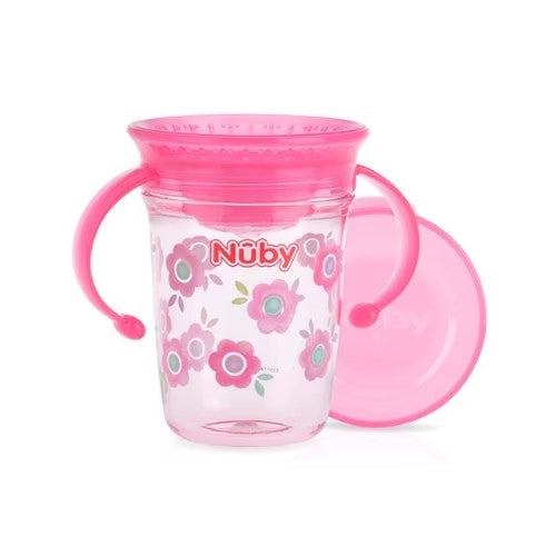 Taza de Aprendizaje Mágica de Tritan - Antiderrame - Flores - Nuby