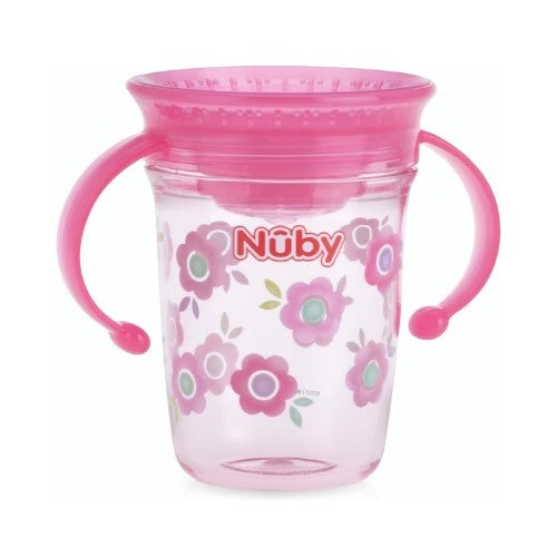 Taza de Aprendizaje Mágica de Tritan - Antiderrame - Flores - Nuby