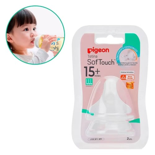 Tetina Boca Ancha - Sof Touch Lll+15meses - Pigeon