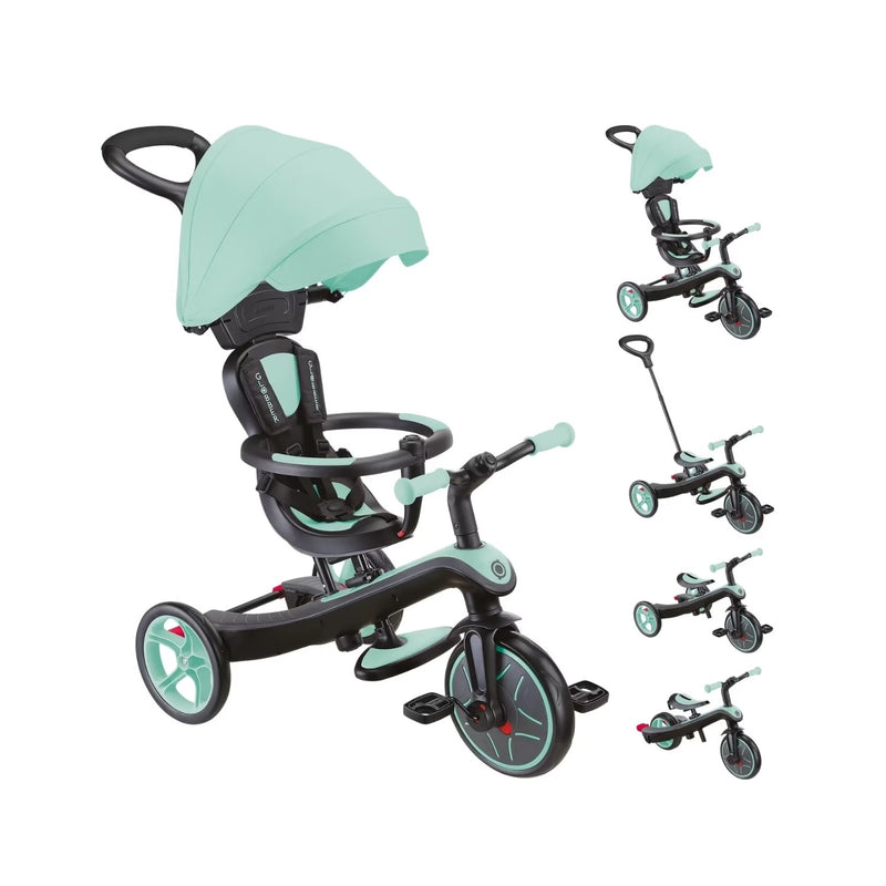 Trike Triciclo Evolutivo 4 en 1 - Menta - Globber