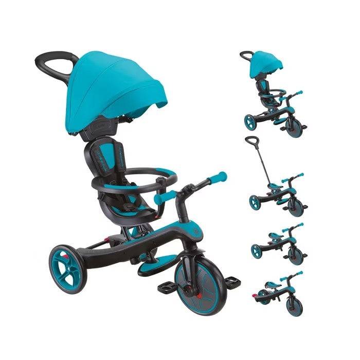 Trike Triciclo Evolutivo 4 en 1 - Turquesa - Globber