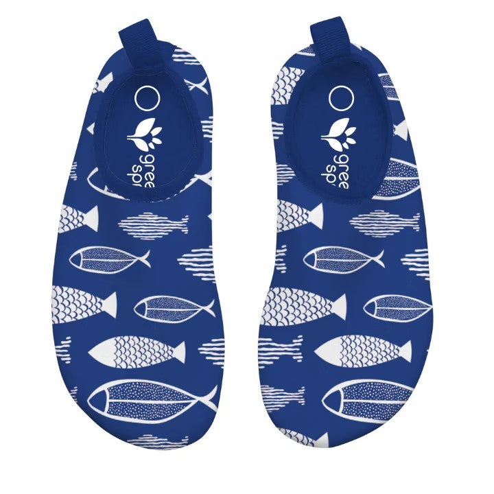 Water Socks - Blue Fish - Green Sprouts